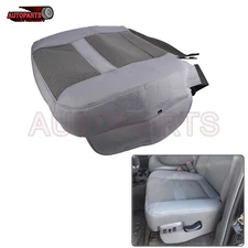 For Dodge Ram 2006-2010 Pickup Truck Front Driver Bottom Gray Seat Cover Cloth 