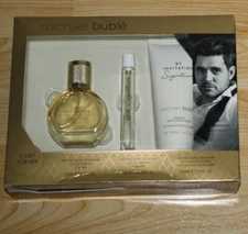 By Invitation Signature Michael Buble Gift Set 3pc Edp 1 oz Body Lotion +NIB