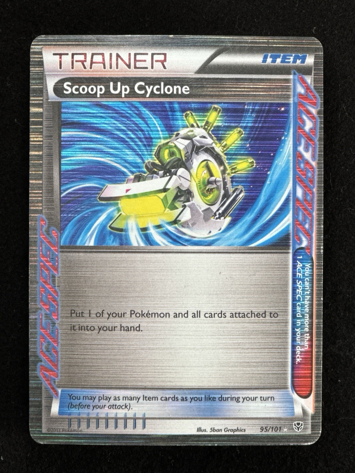 Scoop Up Cyclone ACE SPEC Holo - 95/101 Plasma Blast NM/EX - Pokemon Card