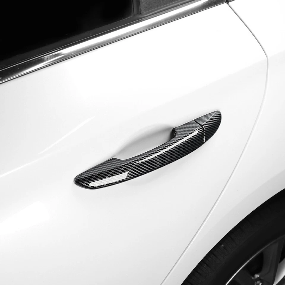 Carbon Fiber ABS Door Handle Cover Trim For Hyundai Sonata 2016-2019 Accessories - image 3 of 4
