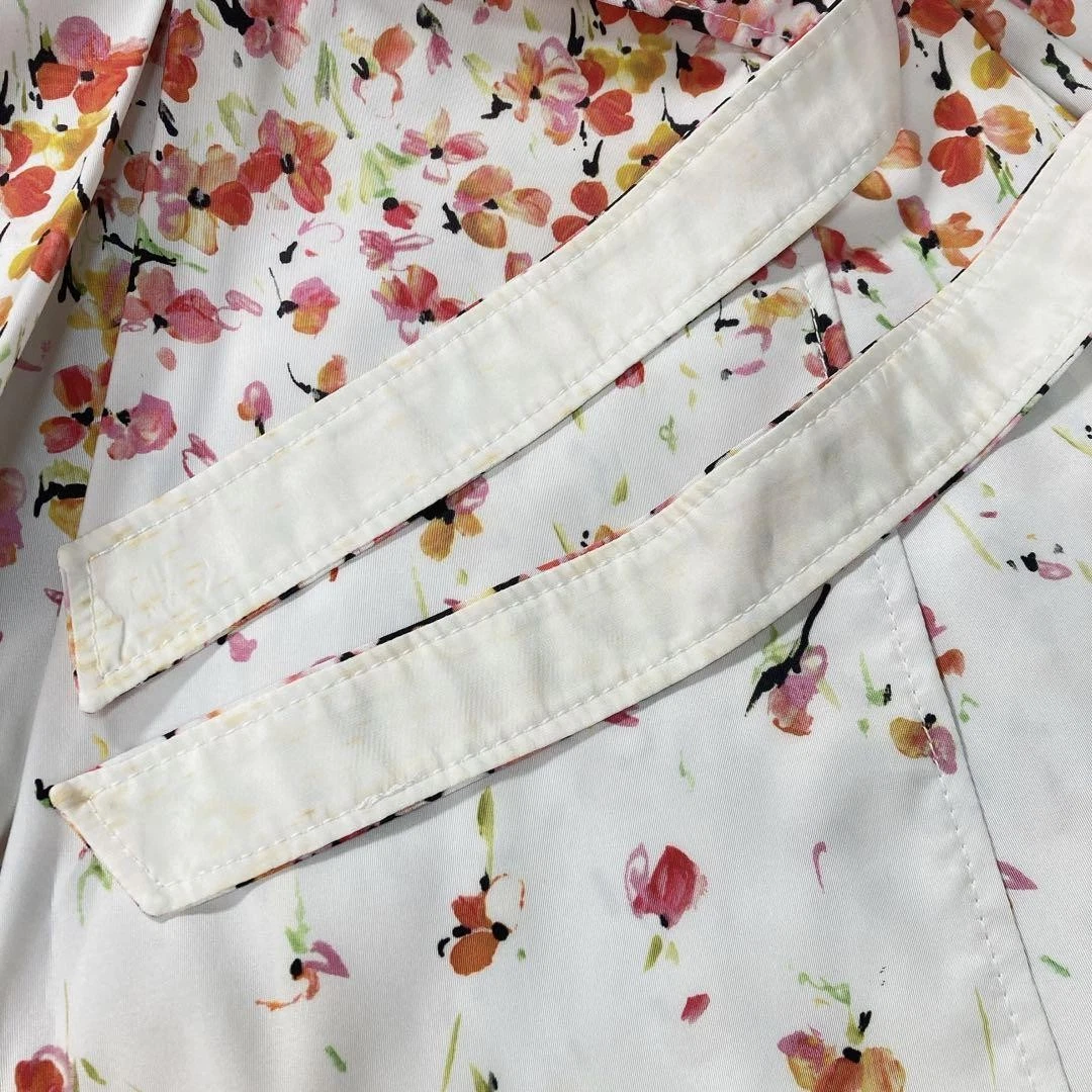 ROSSO VALENTINO Cappotto Abito Svasato Floreale L Autore dal Giappone RA