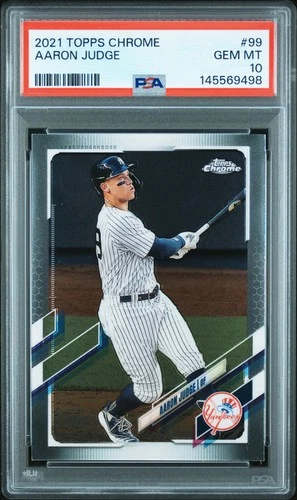 2021 Topps Chrome #99 Aaron Judge PSA 10