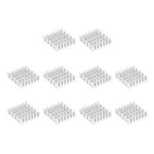 Electronic Radiators Heatsink for MOS GPU IC Chip Silver 19 x 19 x 5 mm 10pcs