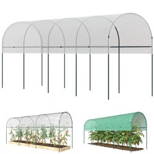 Gewächshaus winterfest Foliengewächshaus mit Bogendach, Erdanker Treibhaus