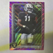 2025 Topps Chrome 121/250 Purple Refractor Jeremy Chinn #184 Raiders NFL