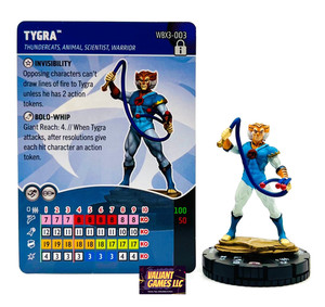Indy Heroclix Tygra #WBX3-003 w/ Card Thundercats Iconix
