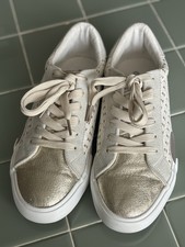 Outwoods Solmate-2 Women's Sneakers Cream Gold Metallic Size 7