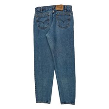 Made In USA Levis Orange Tab 550 Jeans - 33W 34L Blue Cotton