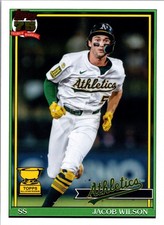 2026 Topps - 1991 Design Variation Jacob Wilson #T91-77 - Athletics