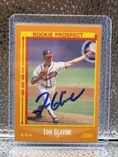 1988 Score Tom Glavine Rookie Auto Signed Vintage Braves HOF