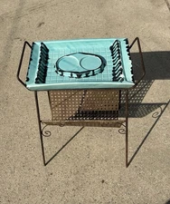 Vintage MCM Ceramic Ashtray Magazine Stand Drink Holder 1960’s