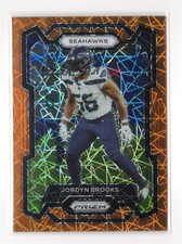 2023 PANINI PRIZM ORANGE LAZER JORDYN BROOKS SEATTLE SEAHAWKS #260