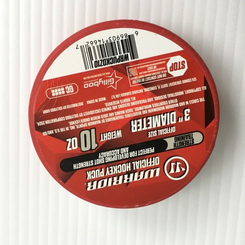 Warrior Official Hockey Puck 10 oz Training Strength Accuracy 3 Inch