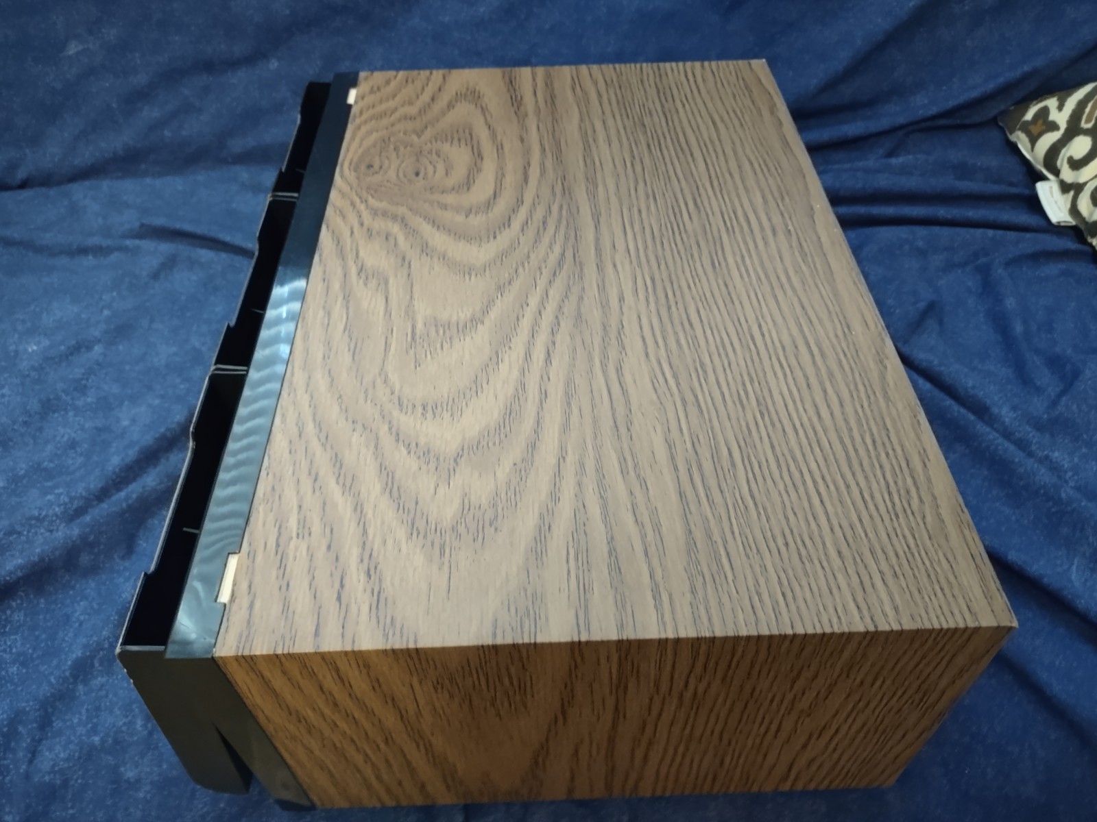 VTG 3 Drawer 60 CD Jewel Box Size Faux Wood Grain Holder Storage Case Stackable