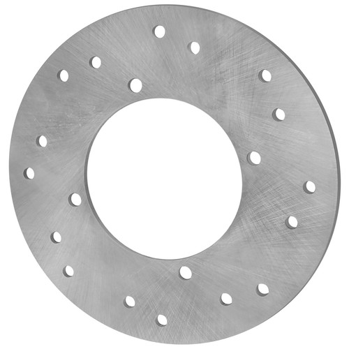 Caltric Rear Brake Disc Rotor & Pad Kit For Polaris Sportsman 600/700 (2002-2006) - Drilled, Chrome Finish