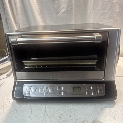 Cuisinart CTO-390 Convection Pizza Oven Toaster Broiler Black Silver TESTED