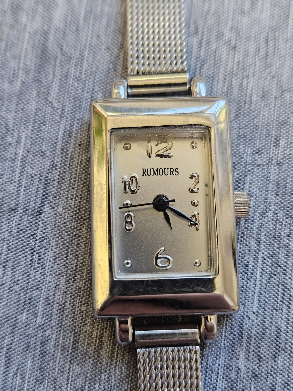 Rumours Womens Quartz Watch Rectangular Silver Me… - image 4