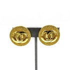 Vintage Chanel CC Pearl Brooch Medallion ClipOn Dangle Earring Lot of 3 #M1543-2 — photo 5