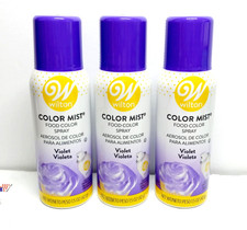Spray colorante alimentario Wilton (violeta) paquete de 3 spray colorante alimentario comestible
