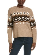 Vince Camuto Fairisle Raglan Sweater Women's