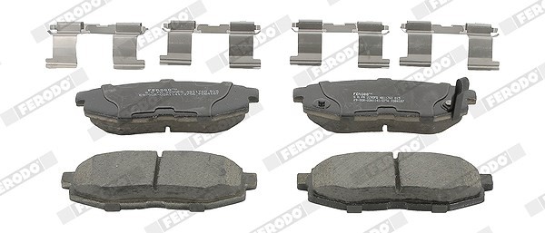 Ferodo Bremsbelagsatz, Scheibenbremse Hinterachse, Vorderachse U.A. FüR Subaru-image