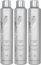 3 Pack! Kenra PLATINUM # 14 WORKING SPRAY 10 OZ - 30 Oz Total