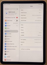 Apple iPad Air 4th Generation 64GB Wi-Fi 10.9" – Rose Gold (Read Description)