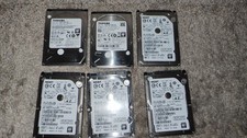 SATA HDD Hard Drive Lot Of 6 -2.5"  1TB. HGST/Toshiba. Works!