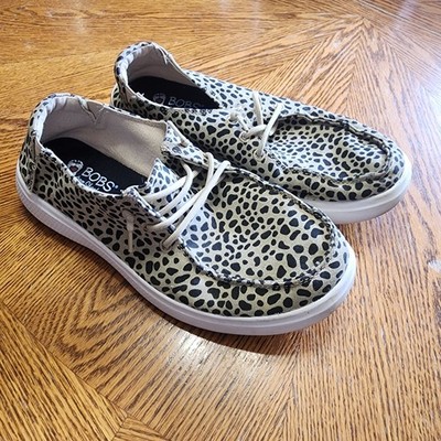 Sketchers Bob's Memory Foam Slip On Shoes Women's Size 8 Cheetah leopard print
