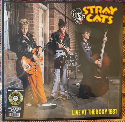 The Stray Cats - Live At The Roxy 1981 - Gold & Black Splatter Vinyl LP - NEW