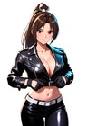 Mai Shiranui Biker Vinyl Car Decal Sticker 7" Weatherproof