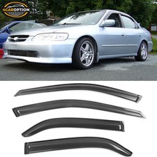 Fits 98-02 Honda Accord Sedan Window Visors Rain Sun Guard Vent 4pc Set