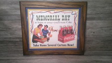 vintage 1954 Coca Cola advertising print Memorial Day at home or away want coke