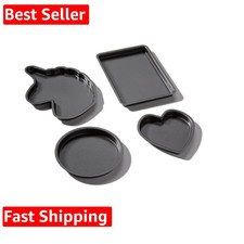 Kids Baking Set compatible with Easy Bake Oven  Fun Oven Pan Set of 4 made o...