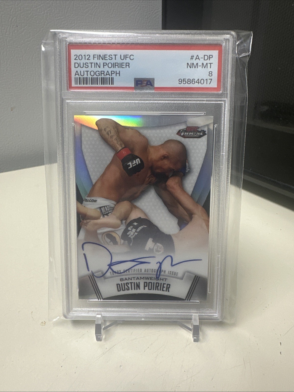 2012 Topps Finest UFC Fighter Autographs Dustin Poirier #A-DP