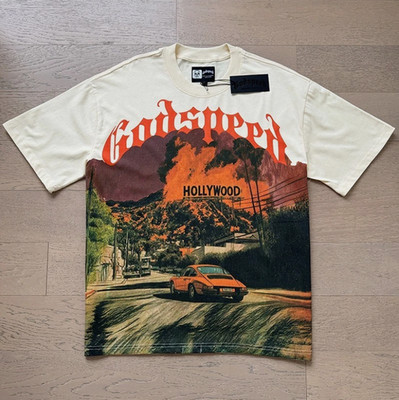 2025 NEW Godspeed Skeleton print Tee Mens Short sleeve T-Shirt 2 colors