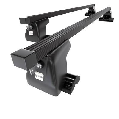 Stahl Dachträger für Renault Espace mk IV MPV (2003-2014) O schwarz T-profil