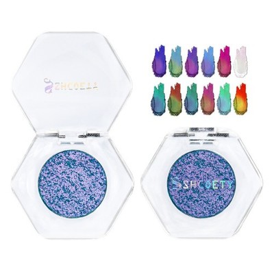 Metallic Chamäleon Lidschatten 12 Farbtöne Set für dimensionale Augen Make-up