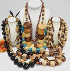VINTAGE TO NOW BOHO THEMED FASHION /COSTUME JEWELRY NECKLACE LOT