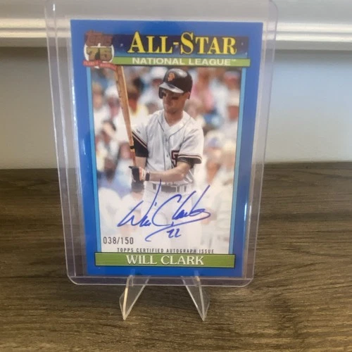 2026 Topps Series 1 Will Clark 1991 Topps Baseball Autographs (RAW)