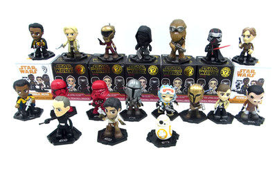 Funko  Mystery Minis Star Wars Konvolut ca. 7 cm Booble Head 18 Stück