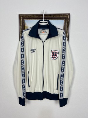 Vintage Umbro Retro England Football Jacket Soccer Track Top Mens