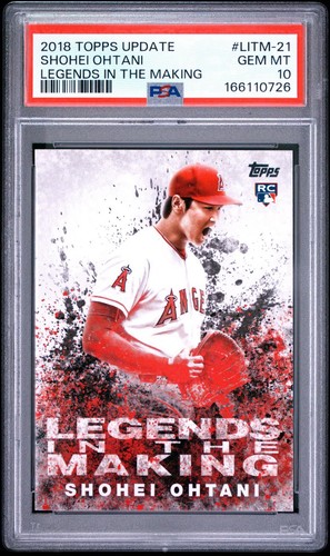 2018 Topps Update - Legends in the Making Shohei Ohtani #LITM-21 (RC) PSA 10