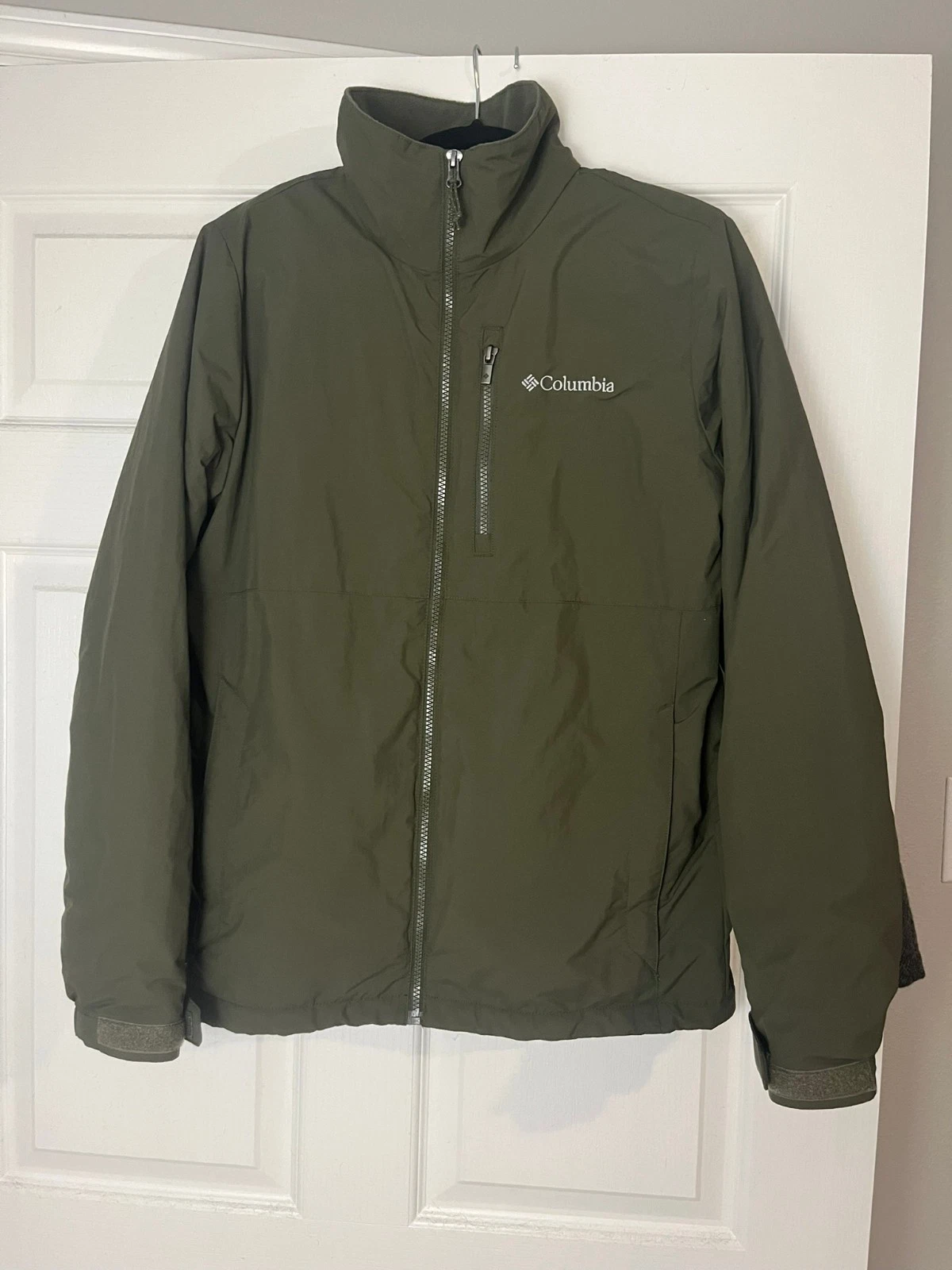 Columbia Utilizer Jacket Men Fleece-lined WM0033 Full Zip - Green - Small