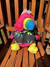 Fisher Price Puffalump Wild Things Pink Toucan Plush Hawaiian Shirt Vintage 1987