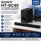 Sony HT-SC40 2.1 Channel Soundbar w/ Wireless Subwoofer Bluetooth HDMI - Used — photo 1