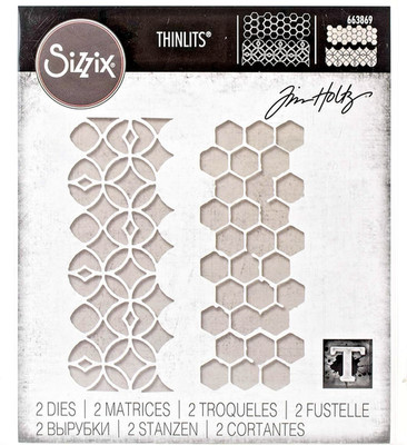 Pattern Repeat Sizzix Thinlits Thin Metal Die Set by Tim Holtz 663869 NEW!