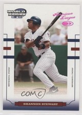 2004 Donruss World Series Purple Holofoil 100 15/100 Shannon Stewart #WS-106 s7f