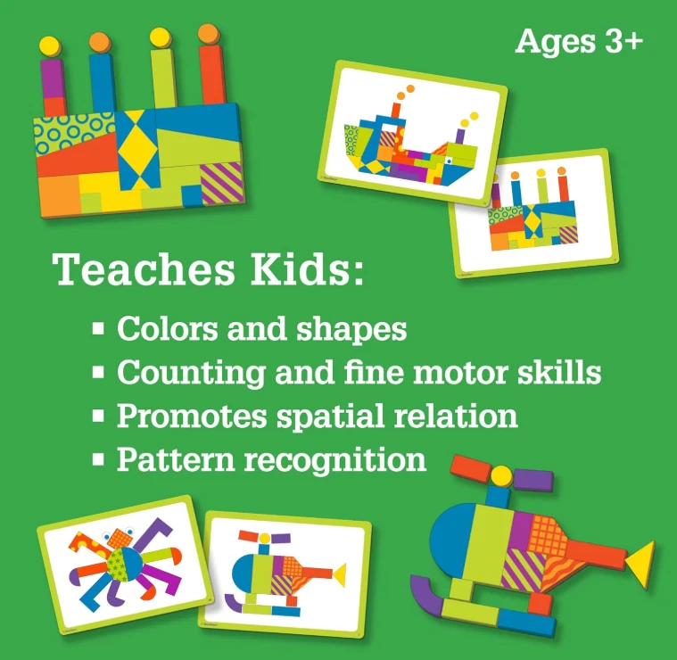 MindWare Imagination Patterns Deluxe- Includes 60 Magnetic Blocks - Image 3 of 4