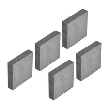 45x45x10mm Graphite Electrode Plate Rectangle DIY Graphite Block Ingot , 5Pcs
